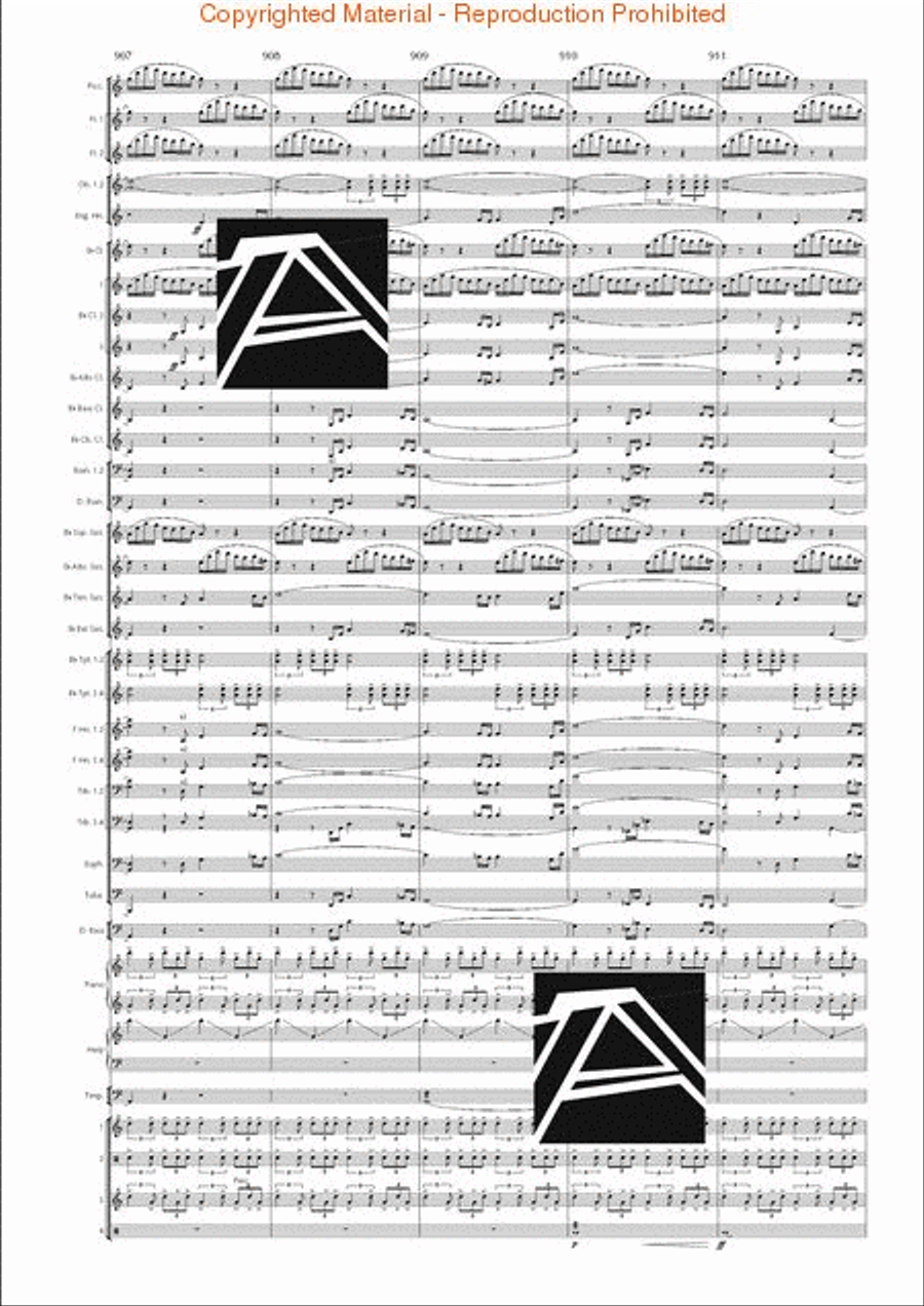 Lord of the Rings, The (Symphony No. 1) - Journey in the Dark - Mvt. IV Concert Band scores gallery preview page 135