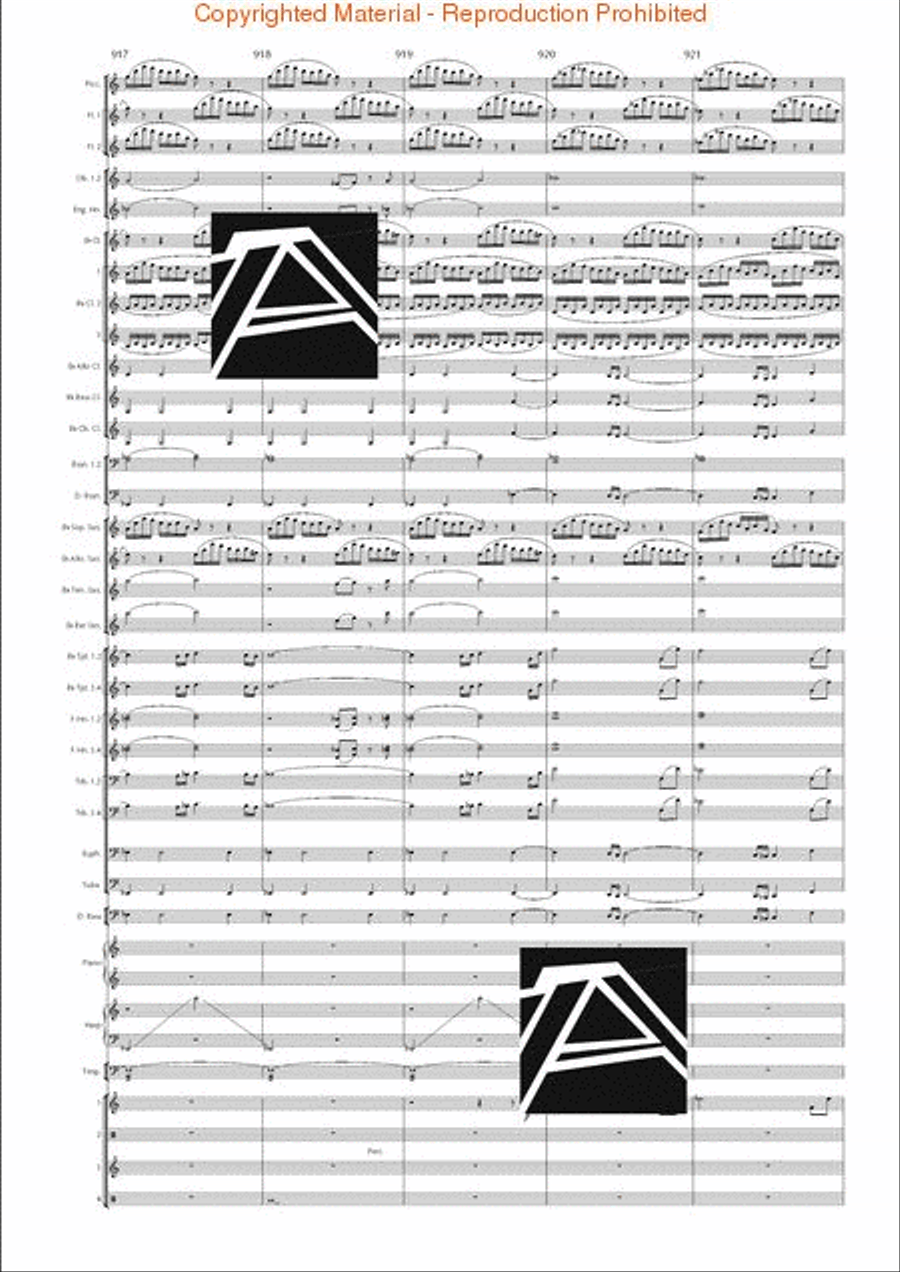 Lord of the Rings, The (Symphony No. 1) - Journey in the Dark - Mvt. IV Concert Band scores gallery preview page 137