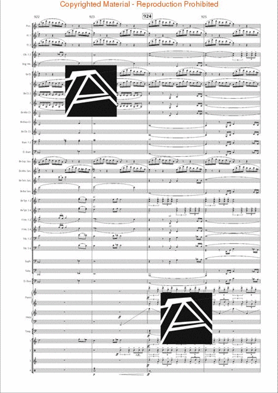 Lord of the Rings, The (Symphony No. 1) - Journey in the Dark - Mvt. IV Concert Band scores gallery preview page 138