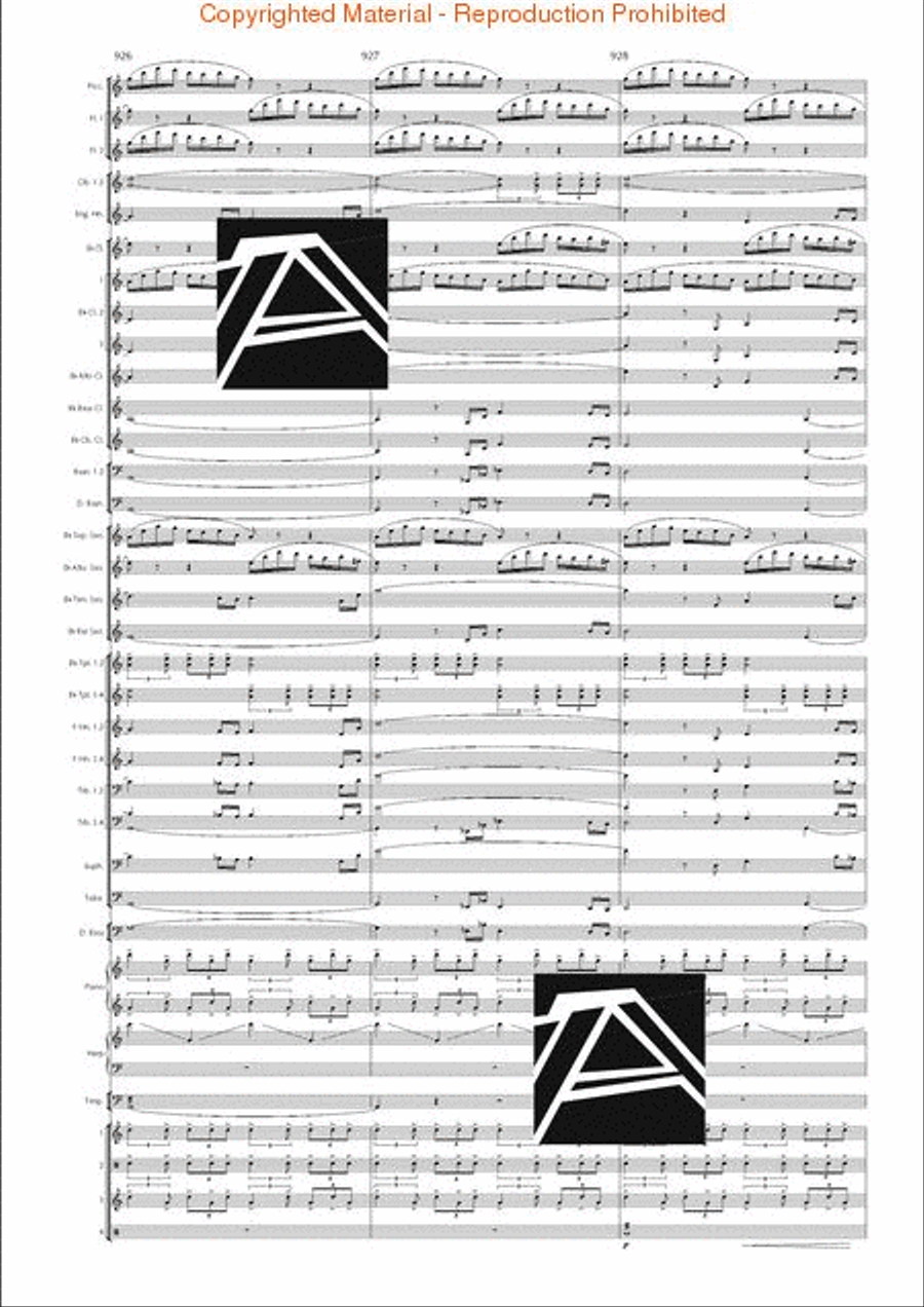 Lord of the Rings, The (Symphony No. 1) - Journey in the Dark - Mvt. IV Concert Band scores gallery preview page 139