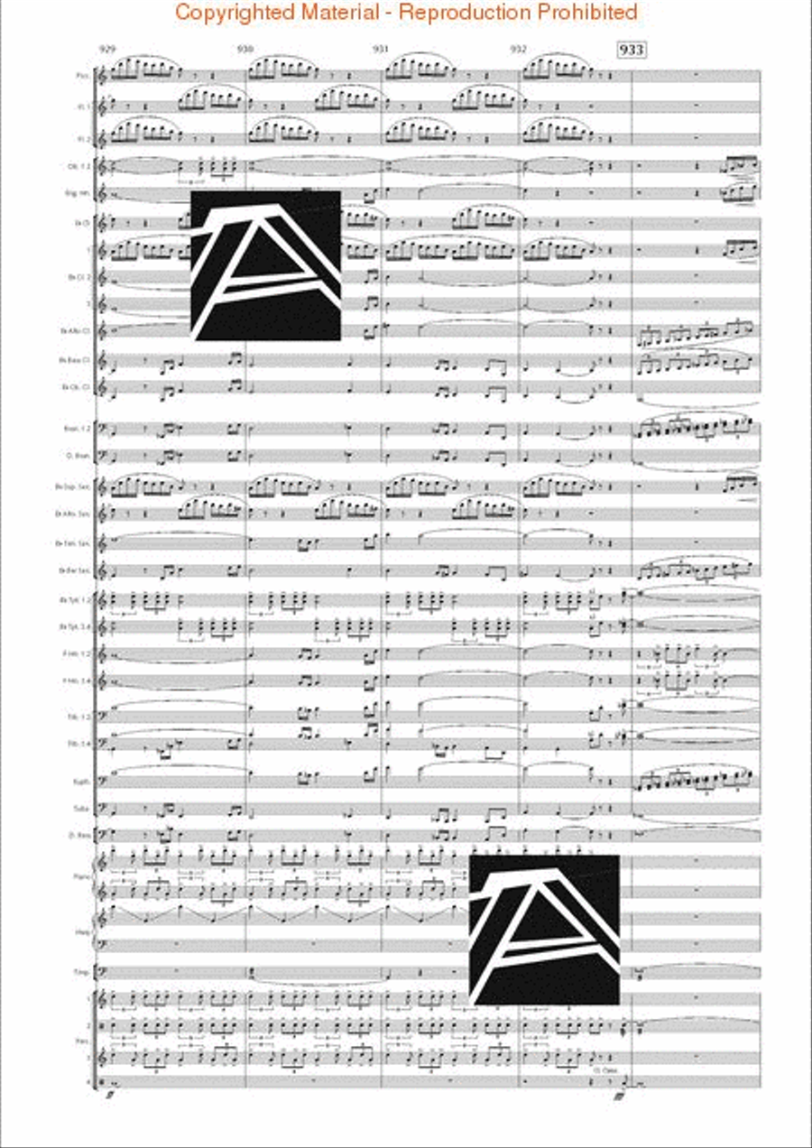 Lord of the Rings, The (Symphony No. 1) - Journey in the Dark - Mvt. IV Concert Band scores gallery preview page 140