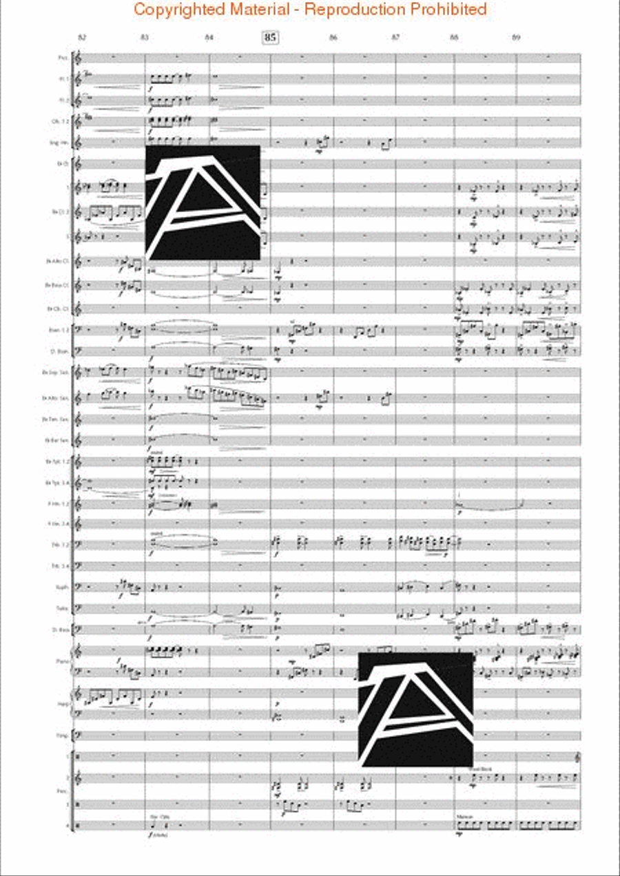 Lord of the Rings, The (Symphony No. 1) - Journey in the Dark - Mvt. IV Concert Band scores gallery preview page 14