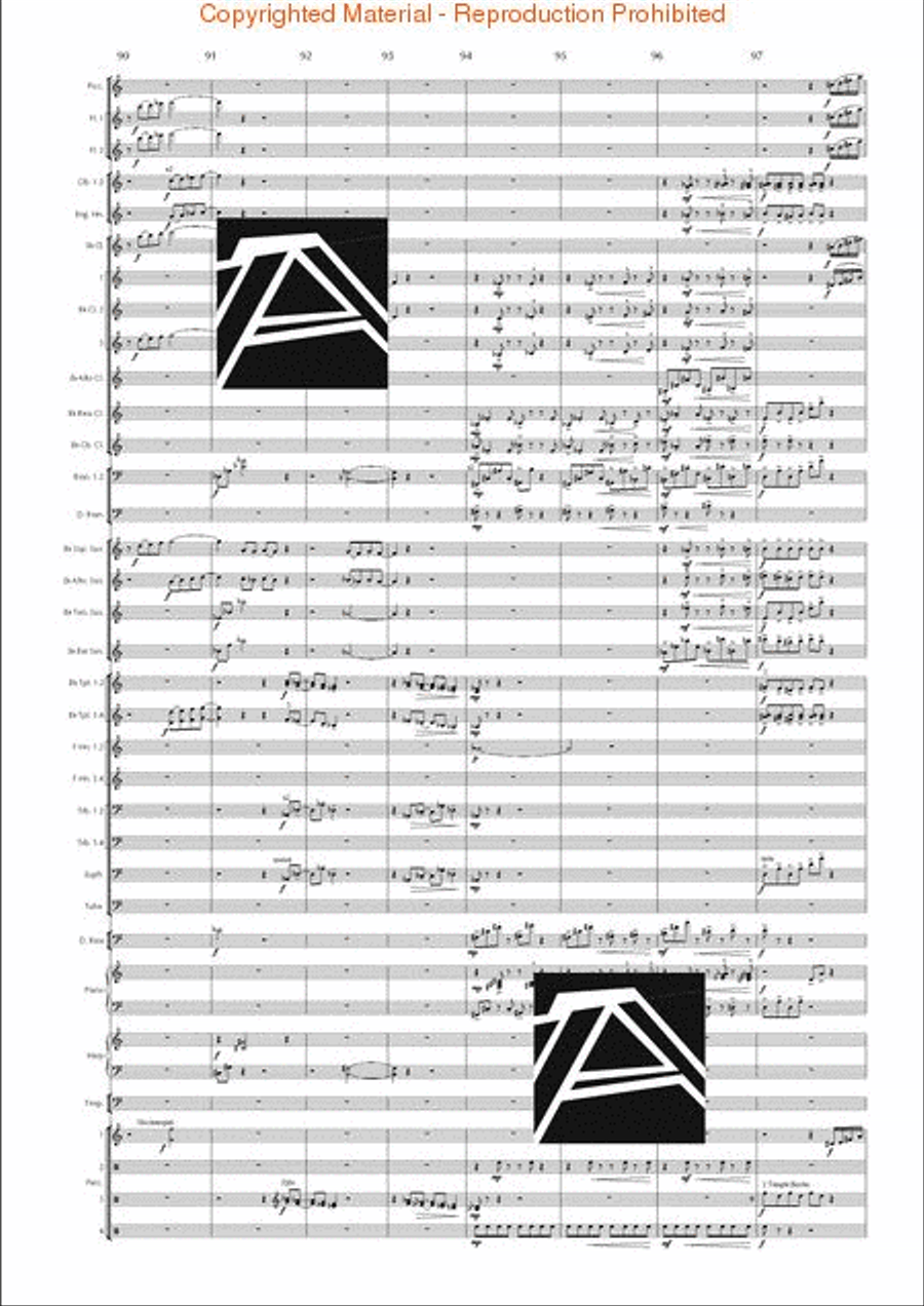 Lord of the Rings, The (Symphony No. 1) - Journey in the Dark - Mvt. IV Concert Band scores gallery preview page 15