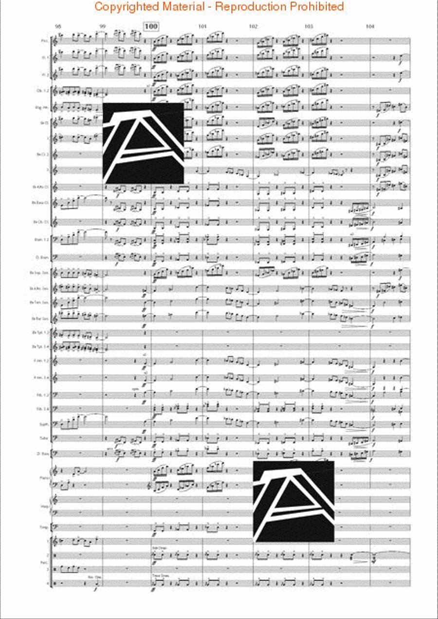 Lord of the Rings, The (Symphony No. 1) - Journey in the Dark - Mvt. IV Concert Band scores gallery preview page 16