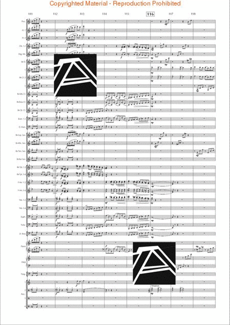 Lord of the Rings, The (Symphony No. 1) - Journey in the Dark - Mvt. IV Concert Band scores gallery preview page 18
