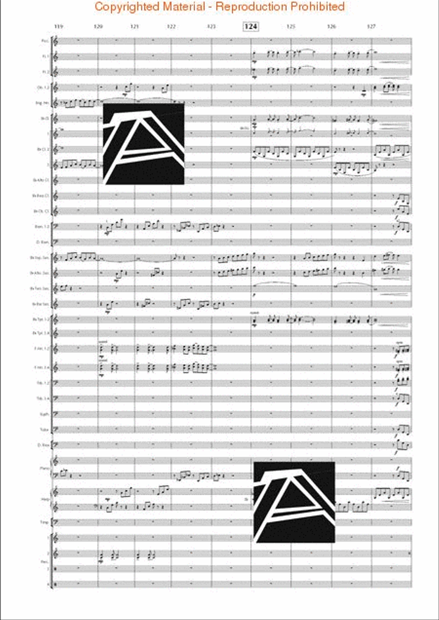 Lord of the Rings, The (Symphony No. 1) - Journey in the Dark - Mvt. IV Concert Band scores gallery preview page 19