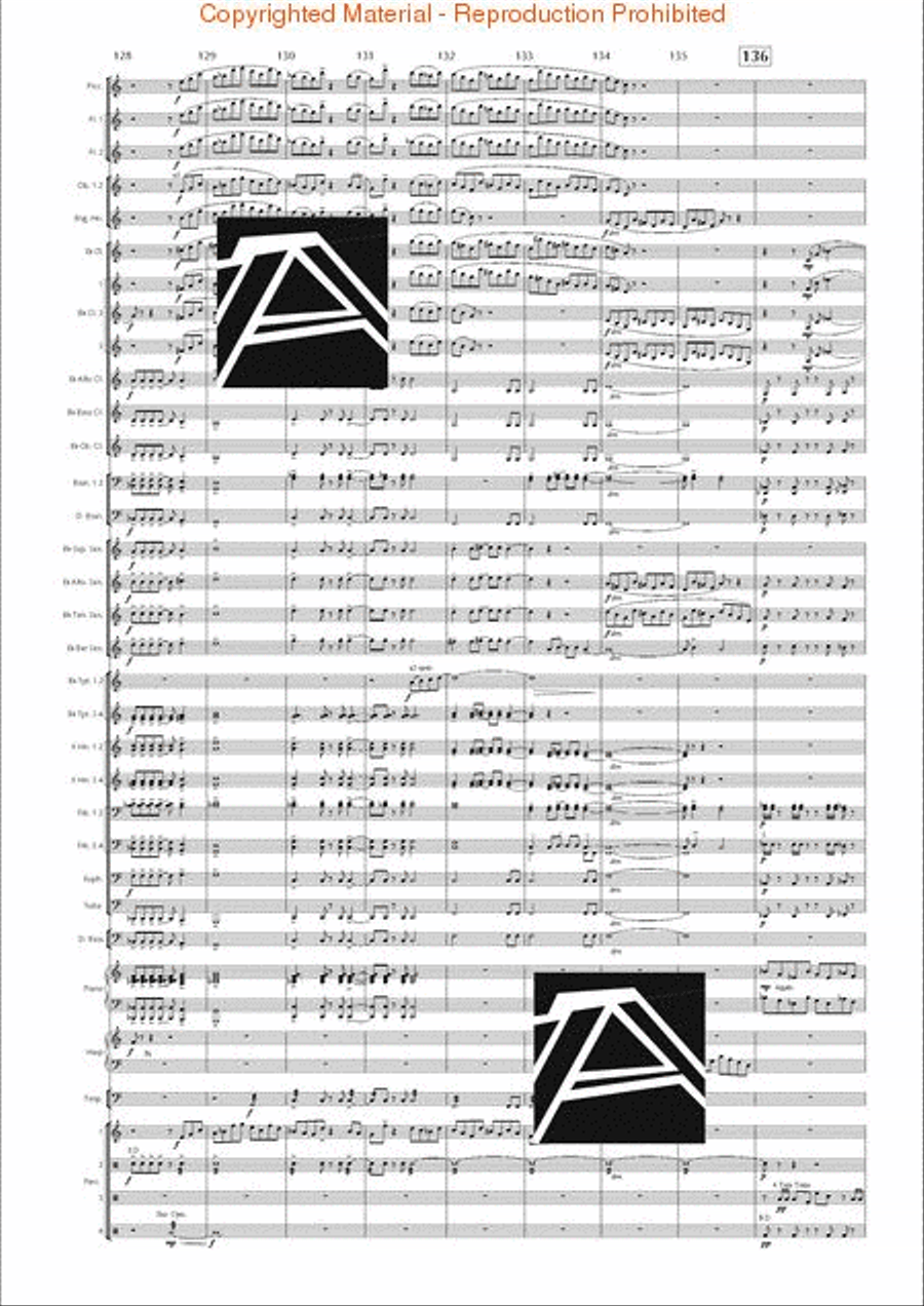 Lord of the Rings, The (Symphony No. 1) - Journey in the Dark - Mvt. IV Concert Band scores gallery preview page 20
