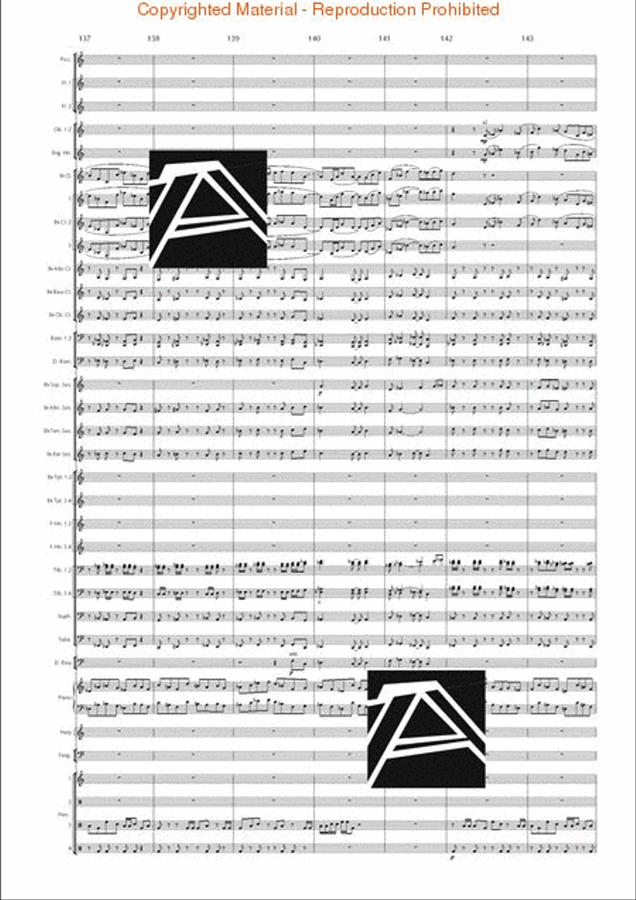 Lord of the Rings, The (Symphony No. 1) - Journey in the Dark - Mvt. IV Concert Band scores gallery preview page 21