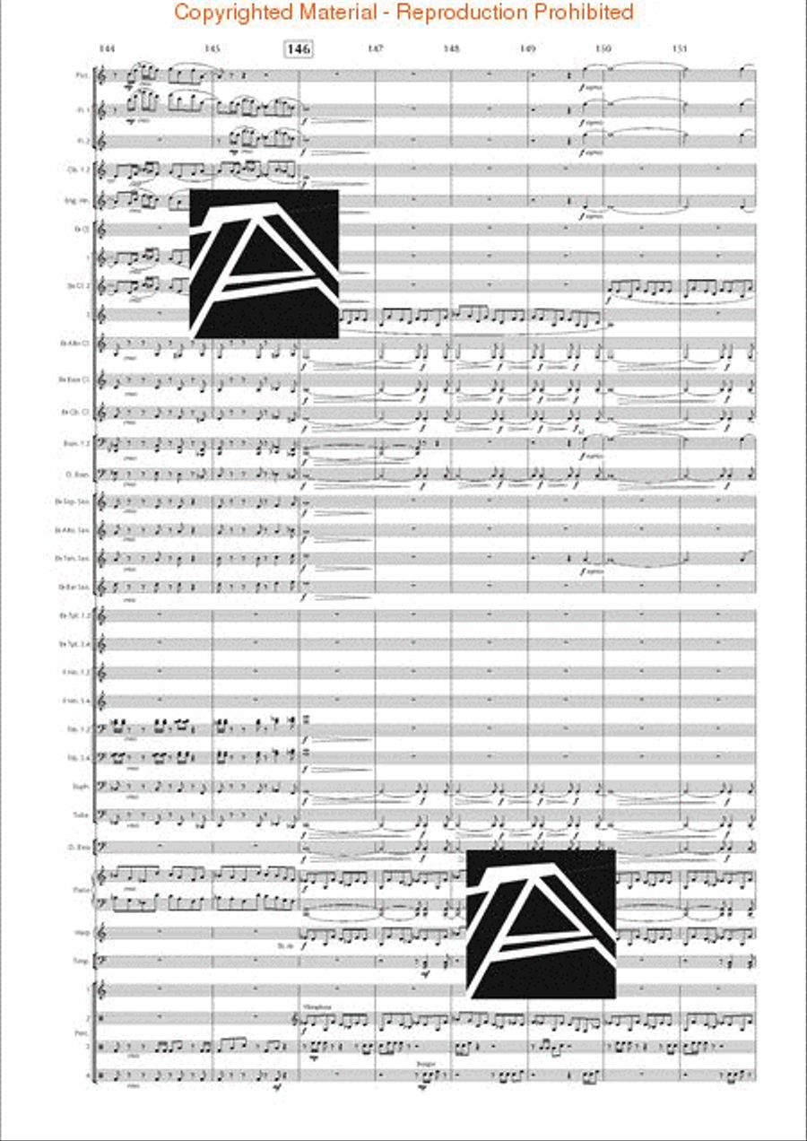 Lord of the Rings, The (Symphony No. 1) - Journey in the Dark - Mvt. IV Concert Band scores gallery preview page 22