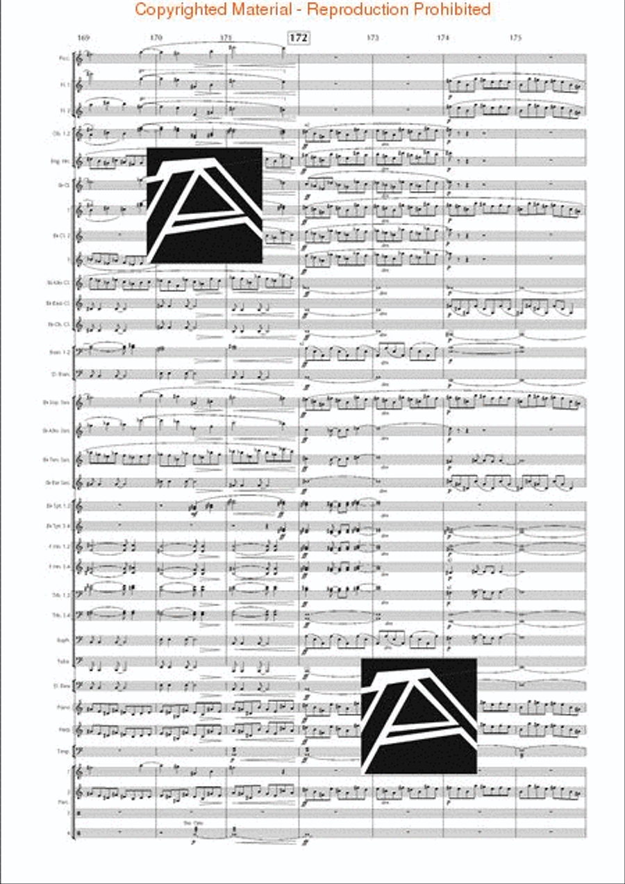 Lord of the Rings, The (Symphony No. 1) - Journey in the Dark - Mvt. IV Concert Band scores gallery preview page 25
