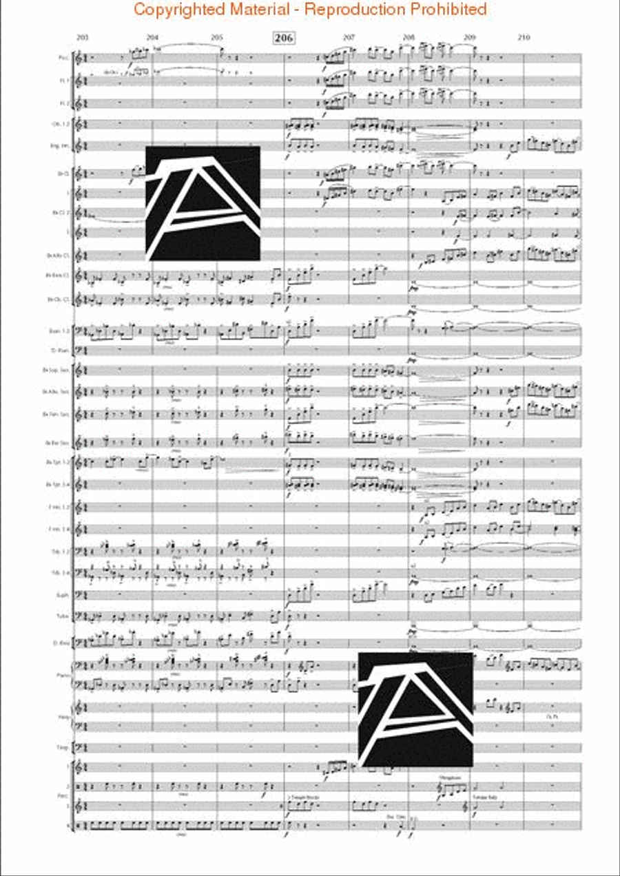 Lord of the Rings, The (Symphony No. 1) - Journey in the Dark - Mvt. IV Concert Band scores gallery preview page 29