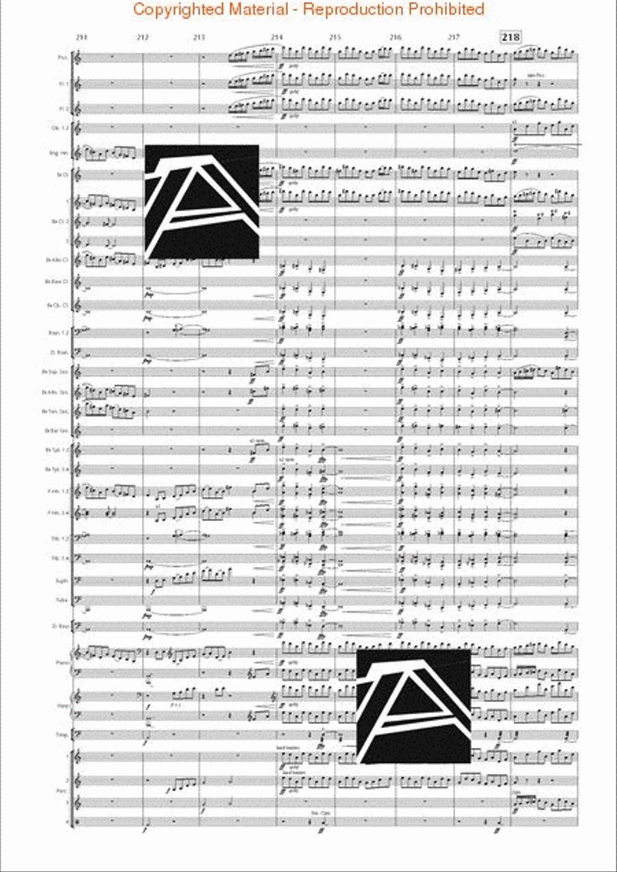 Lord of the Rings, The (Symphony No. 1) - Journey in the Dark - Mvt. IV Concert Band scores gallery preview page 30