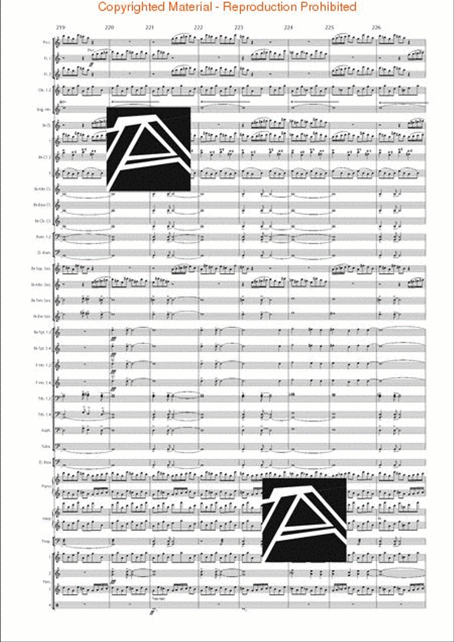 Lord of the Rings, The (Symphony No. 1) - Journey in the Dark - Mvt. IV Concert Band scores gallery preview page 31