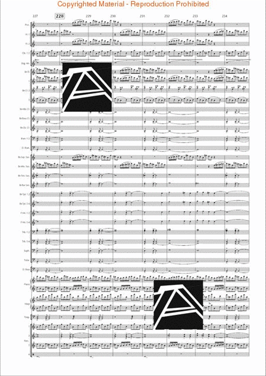 Lord of the Rings, The (Symphony No. 1) - Journey in the Dark - Mvt. IV Concert Band scores gallery preview page 32