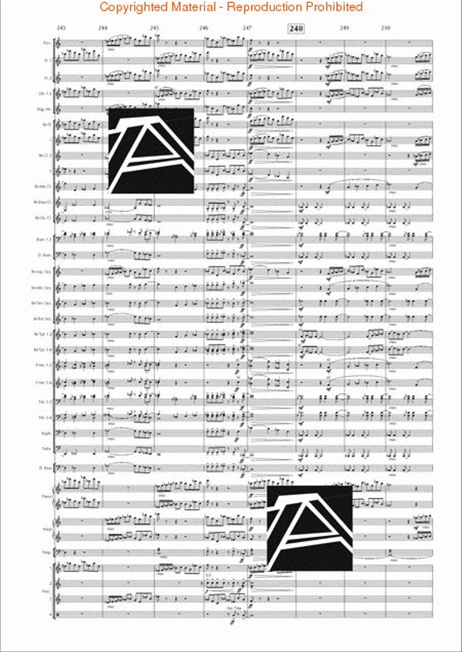 Lord of the Rings, The (Symphony No. 1) - Journey in the Dark - Mvt. IV Concert Band scores gallery preview page 34