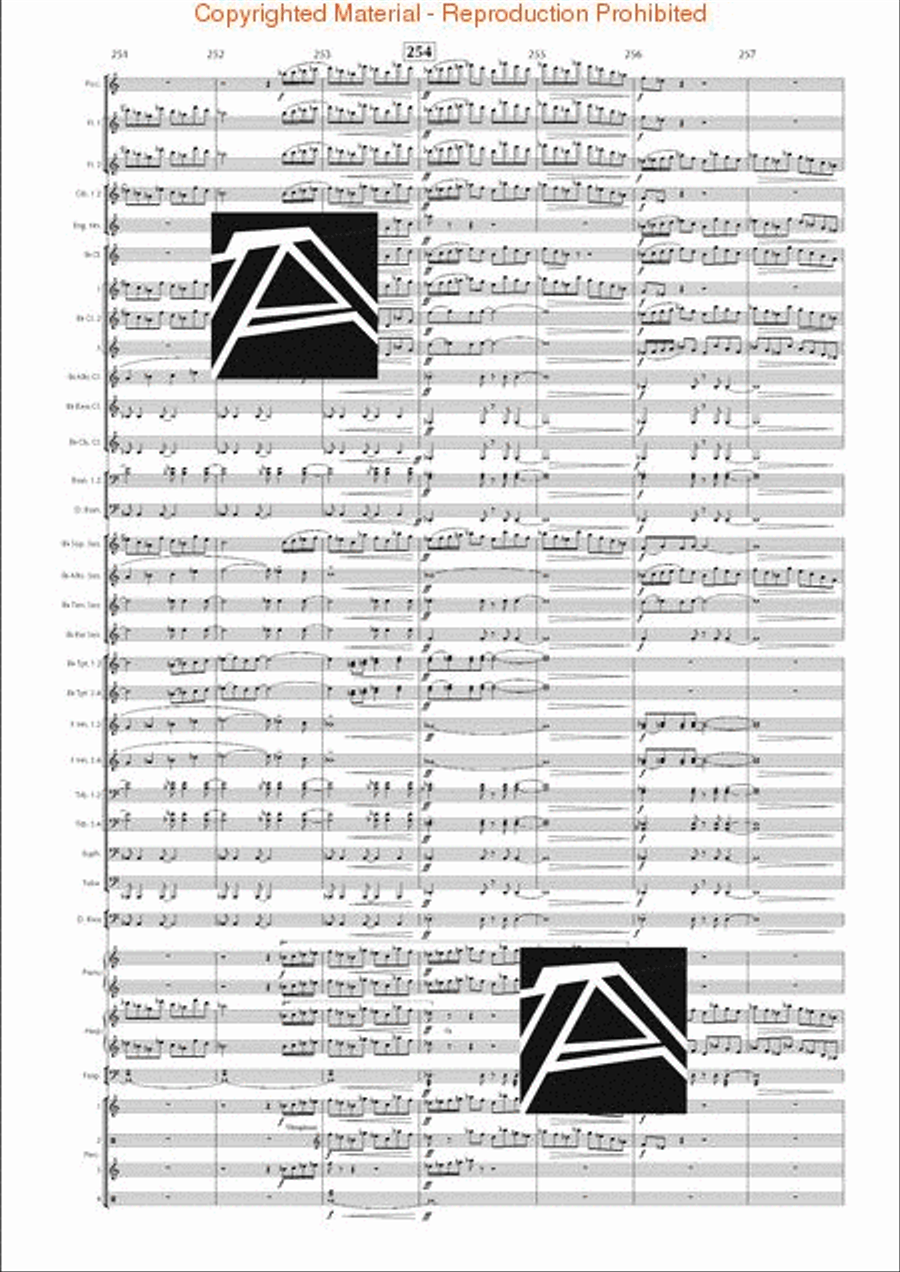 Lord of the Rings, The (Symphony No. 1) - Journey in the Dark - Mvt. IV Concert Band scores gallery preview page 35