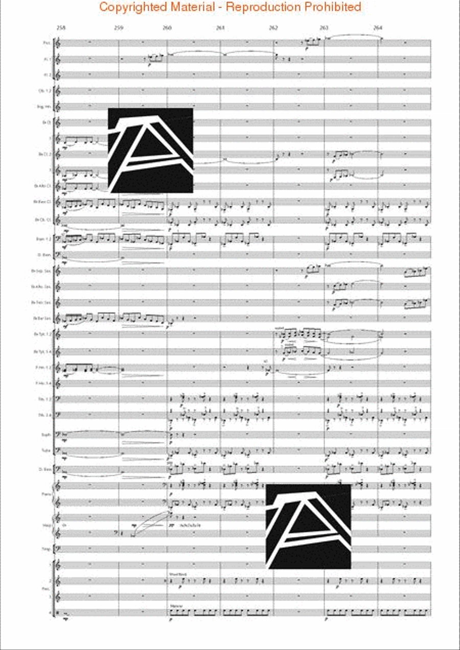 Lord of the Rings, The (Symphony No. 1) - Journey in the Dark - Mvt. IV Concert Band scores gallery preview page 36