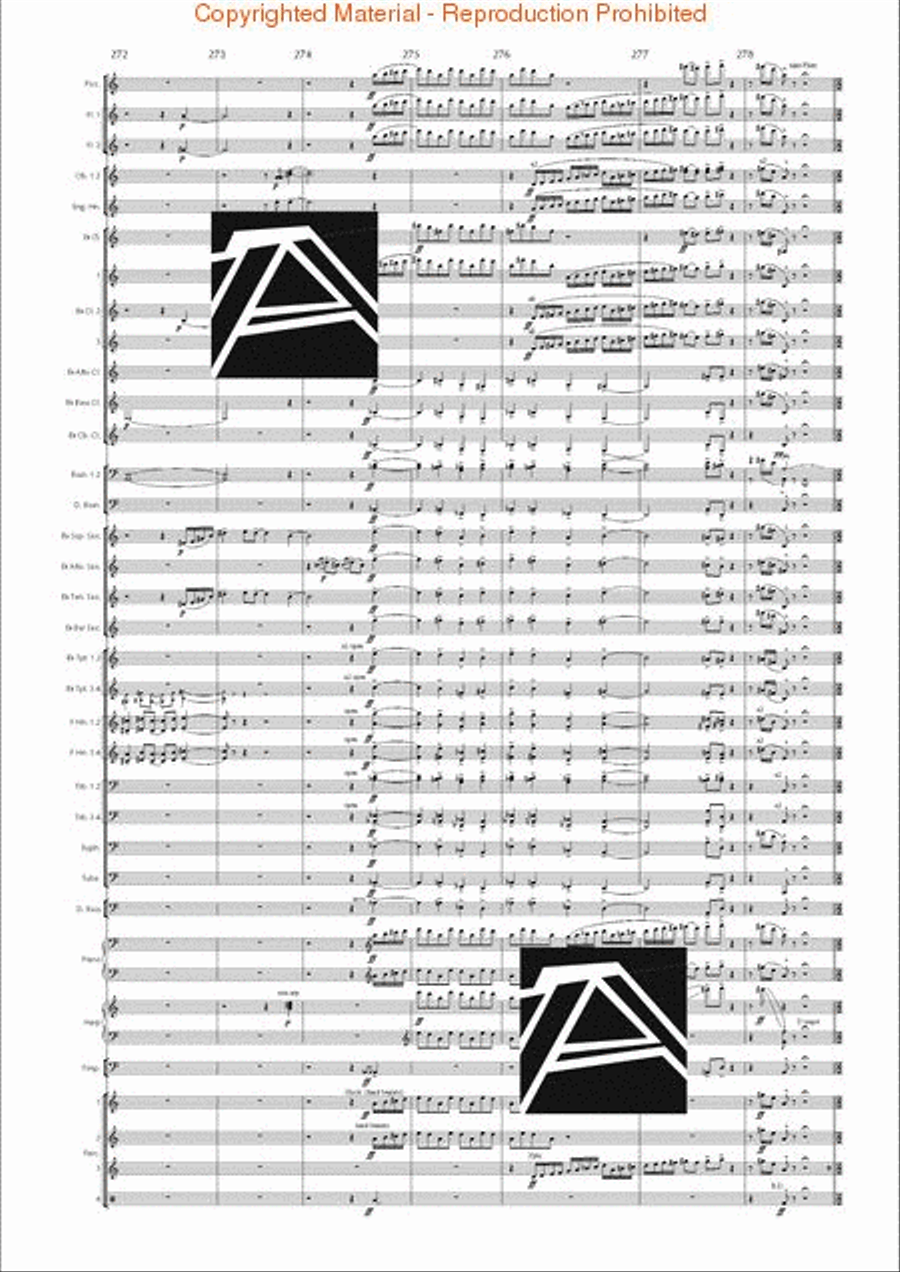 Lord of the Rings, The (Symphony No. 1) - Journey in the Dark - Mvt. IV Concert Band scores gallery preview page 38