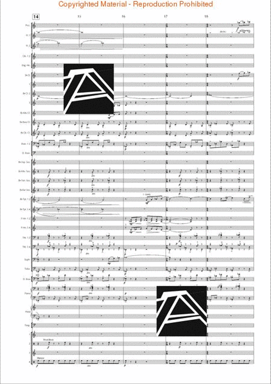 Lord of the Rings, The (Symphony No. 1) - Journey in the Dark - Mvt. IV Concert Band scores gallery preview page 4