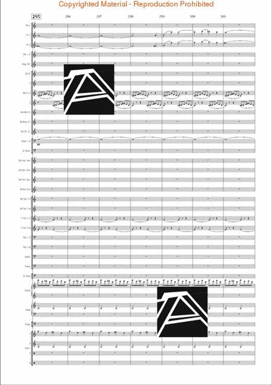 Lord of the Rings, The (Symphony No. 1) - Journey in the Dark - Mvt. IV Concert Band scores gallery preview page 41