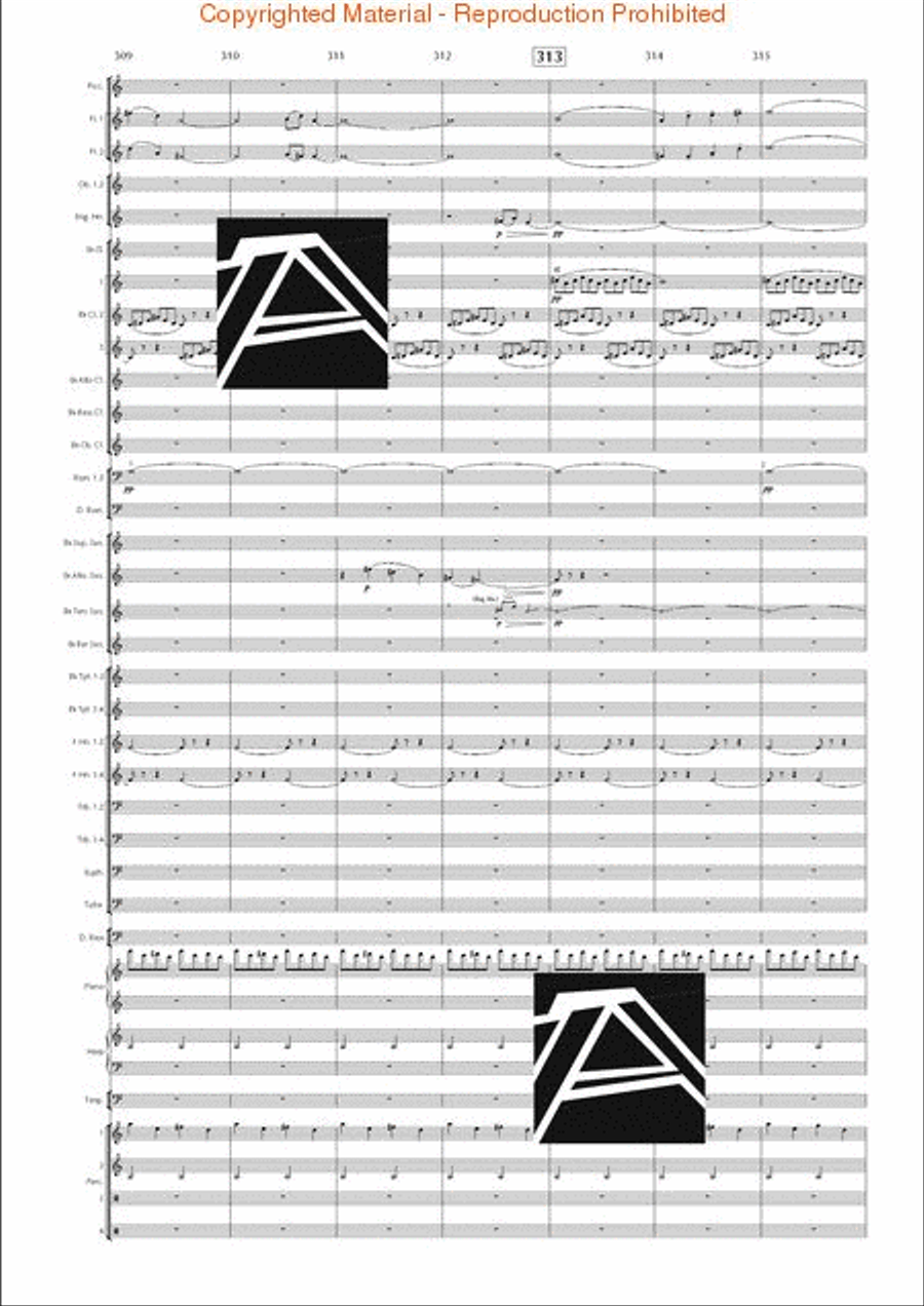 Lord of the Rings, The (Symphony No. 1) - Journey in the Dark - Mvt. IV Concert Band scores gallery preview page 43