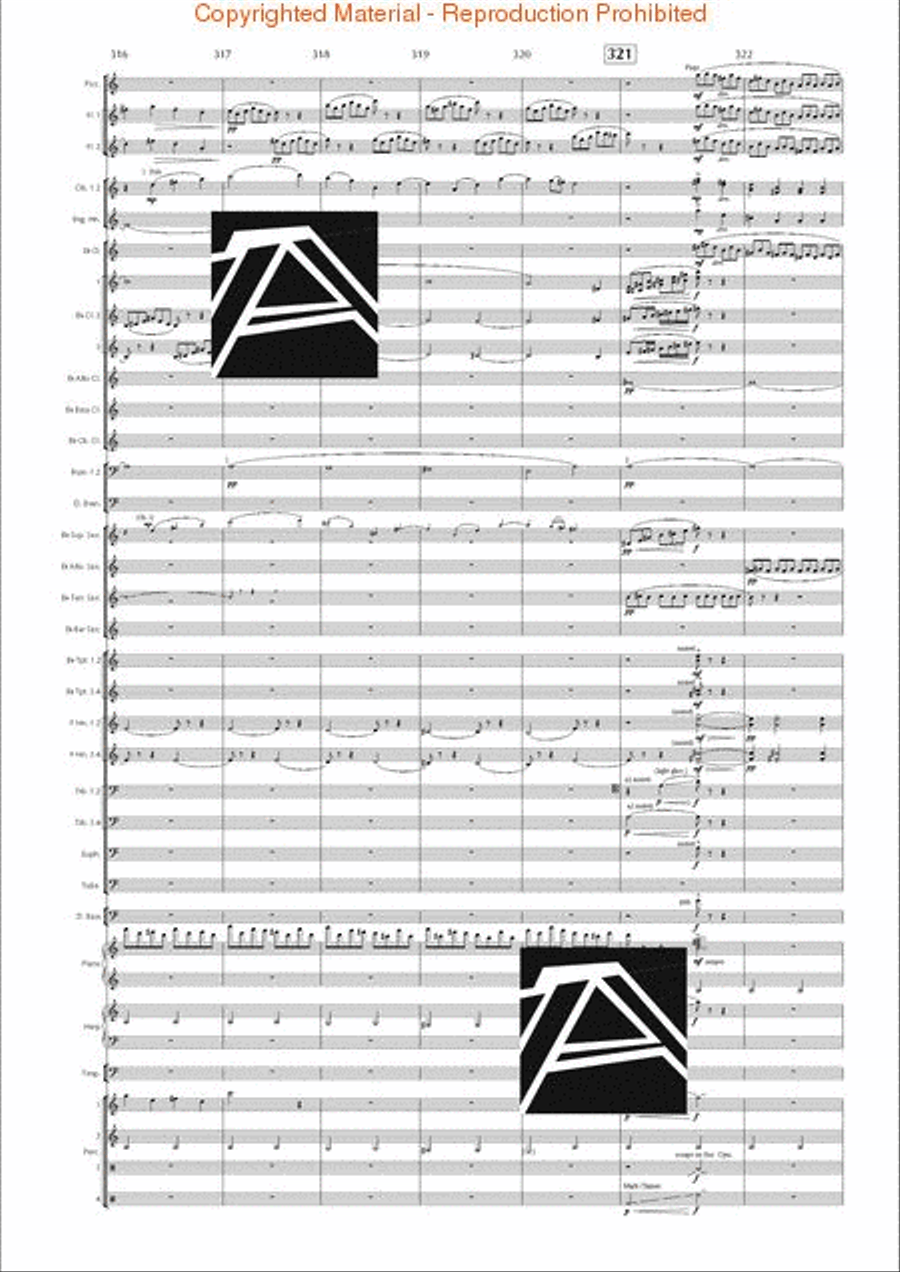 Lord of the Rings, The (Symphony No. 1) - Journey in the Dark - Mvt. IV Concert Band scores gallery preview page 44