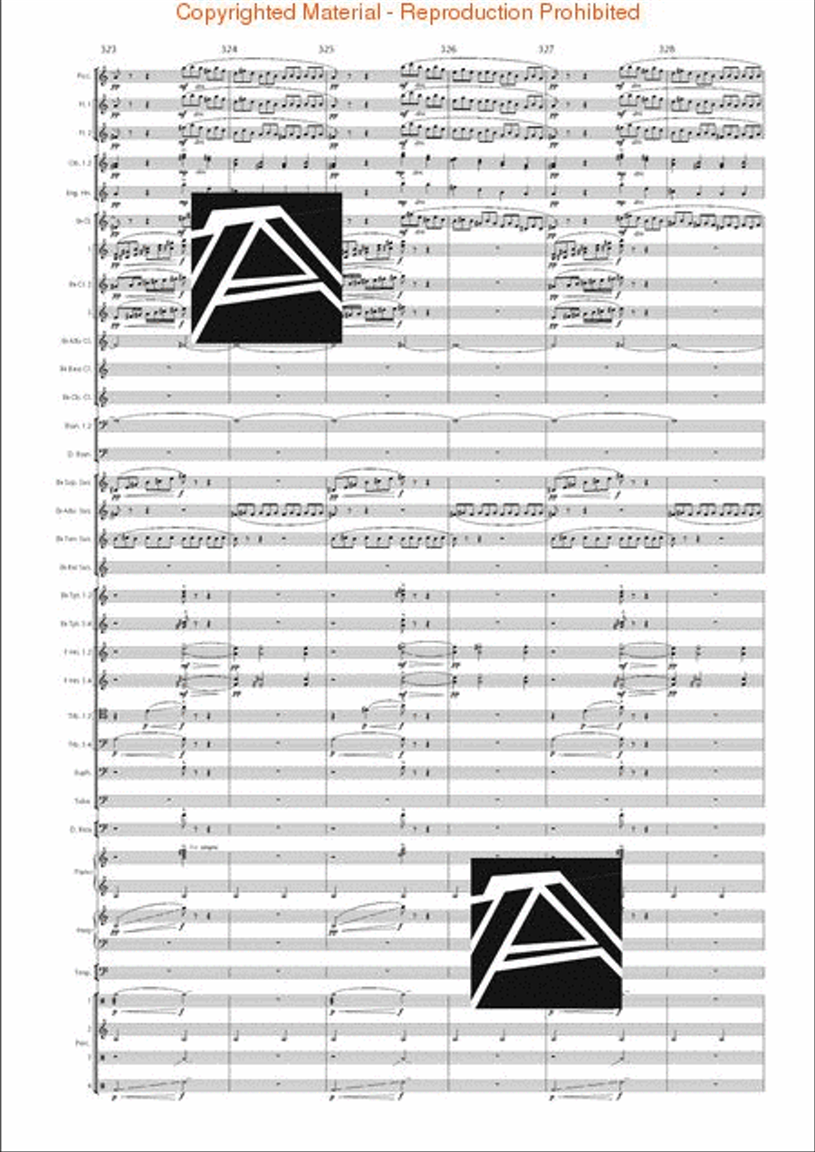 Lord of the Rings, The (Symphony No. 1) - Journey in the Dark - Mvt. IV Concert Band scores gallery preview page 45
