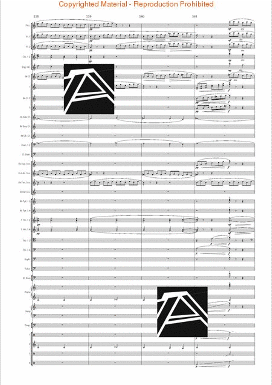 Lord of the Rings, The (Symphony No. 1) - Journey in the Dark - Mvt. IV Concert Band scores gallery preview page 48
