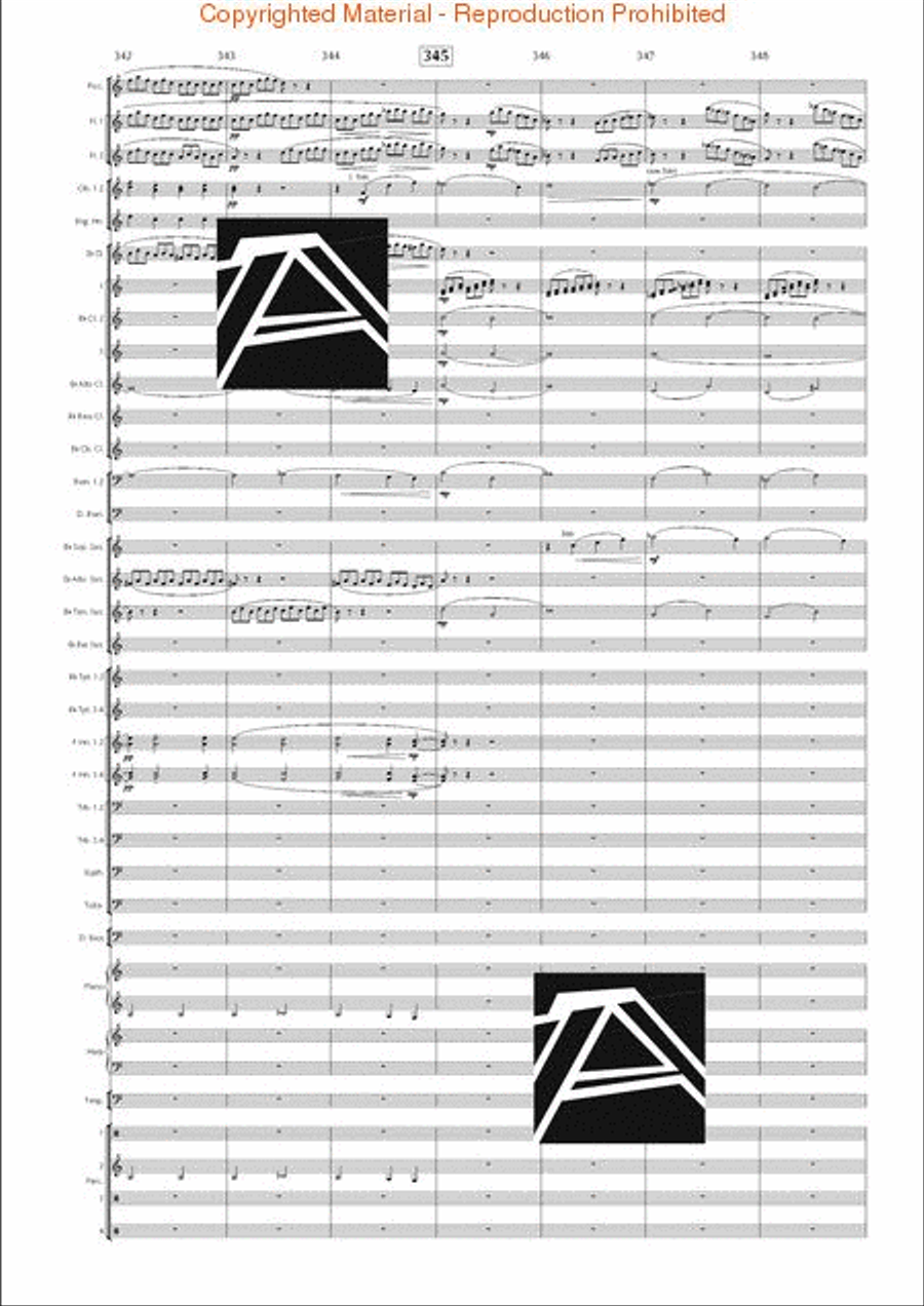 Lord of the Rings, The (Symphony No. 1) - Journey in the Dark - Mvt. IV Concert Band scores gallery preview page 49