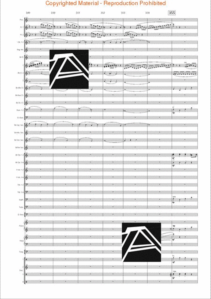 Lord of the Rings, The (Symphony No. 1) - Journey in the Dark - Mvt. IV Concert Band scores gallery preview page 50