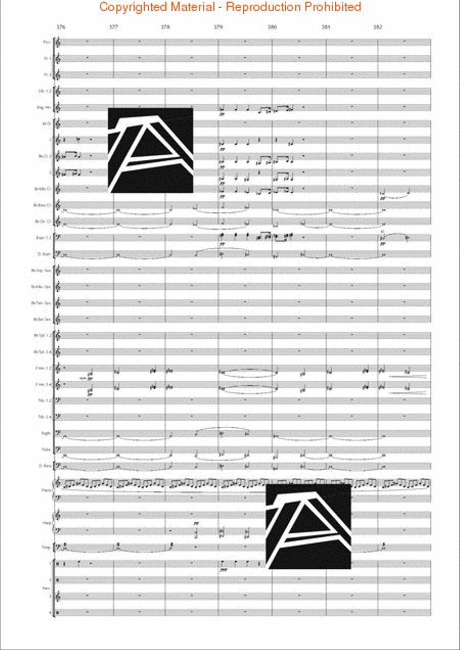 Lord of the Rings, The (Symphony No. 1) - Journey in the Dark - Mvt. IV Concert Band scores gallery preview page 54
