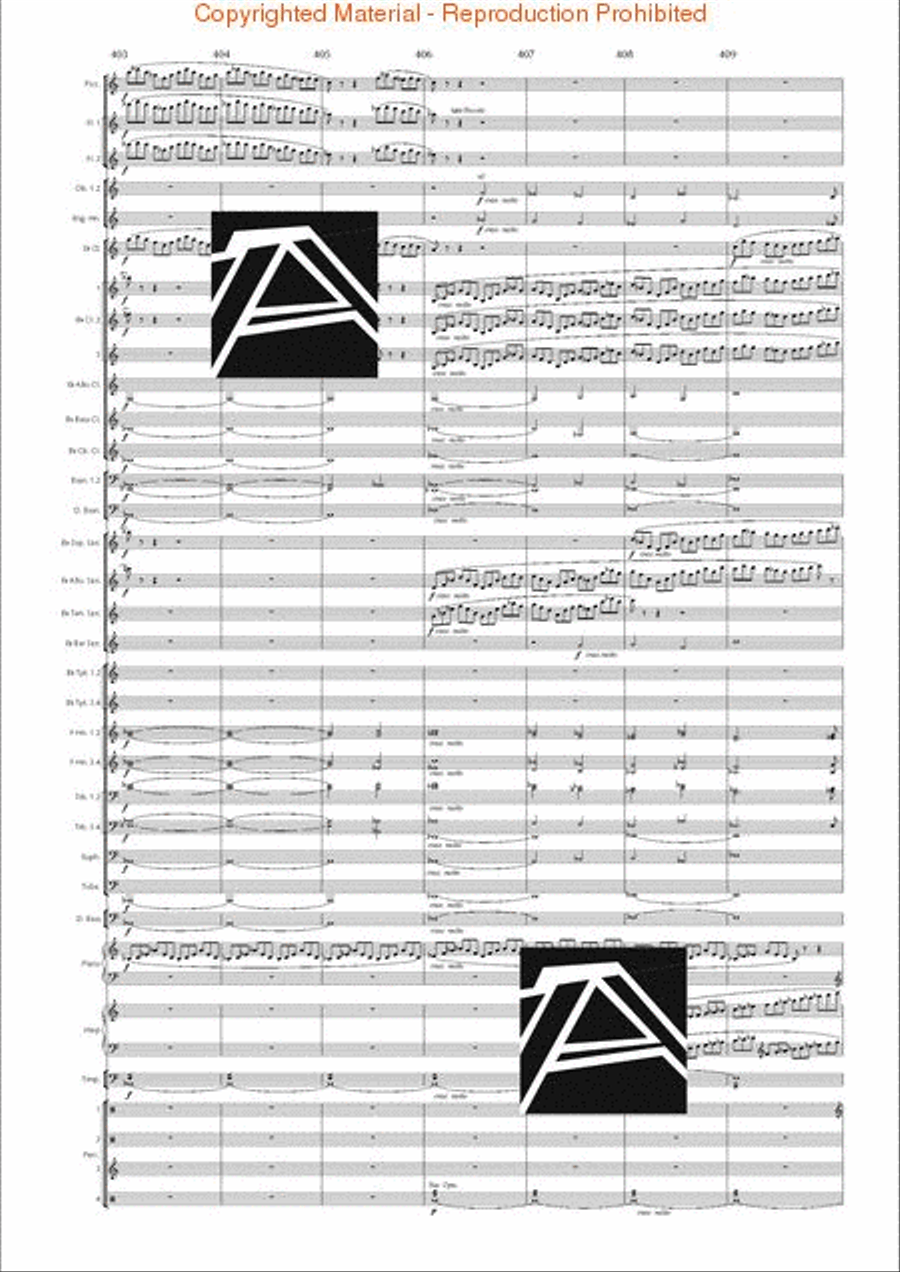 Lord of the Rings, The (Symphony No. 1) - Journey in the Dark - Mvt. IV Concert Band scores gallery preview page 58