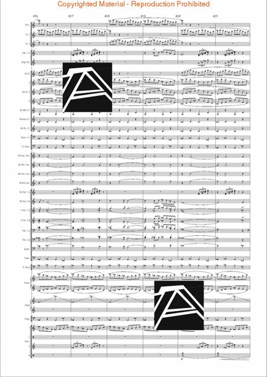 Lord of the Rings, The (Symphony No. 1) - Journey in the Dark - Mvt. IV Concert Band scores gallery preview page 60