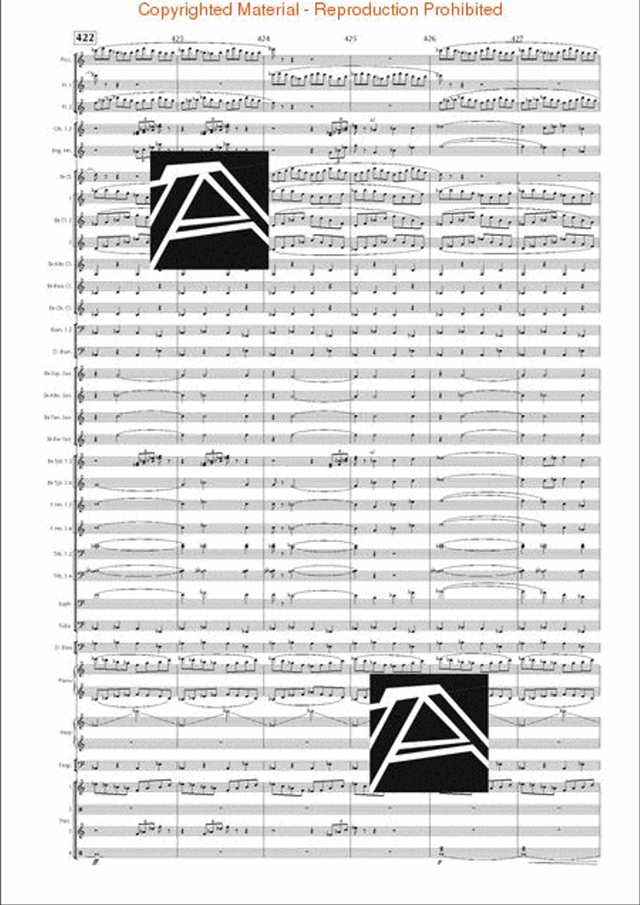 Lord of the Rings, The (Symphony No. 1) - Journey in the Dark - Mvt. IV Concert Band scores gallery preview page 61