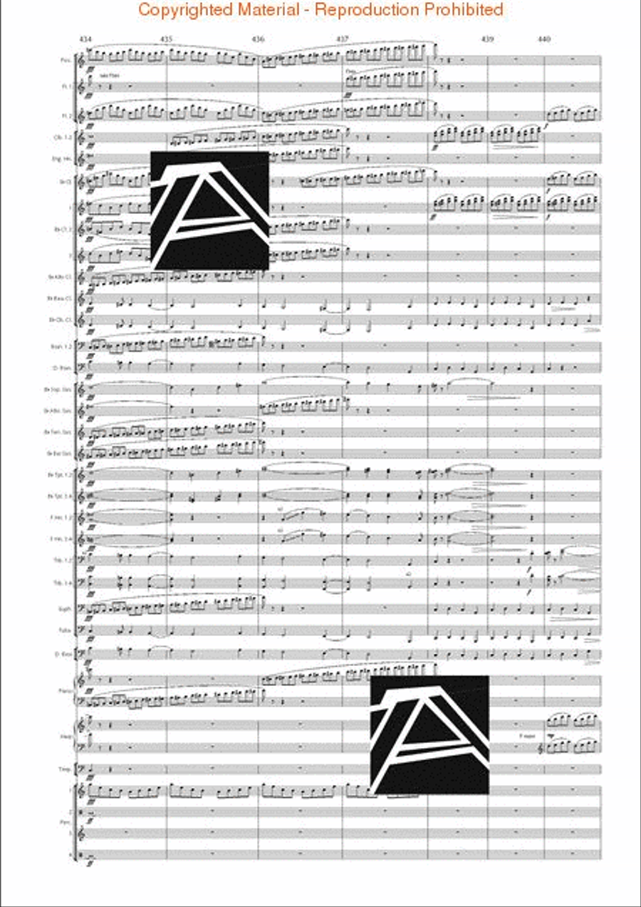 Lord of the Rings, The (Symphony No. 1) - Journey in the Dark - Mvt. IV Concert Band scores gallery preview page 63