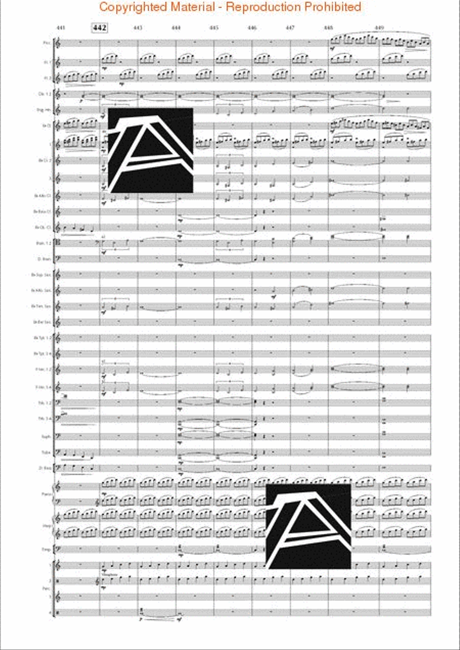 Lord of the Rings, The (Symphony No. 1) - Journey in the Dark - Mvt. IV Concert Band scores gallery preview page 64