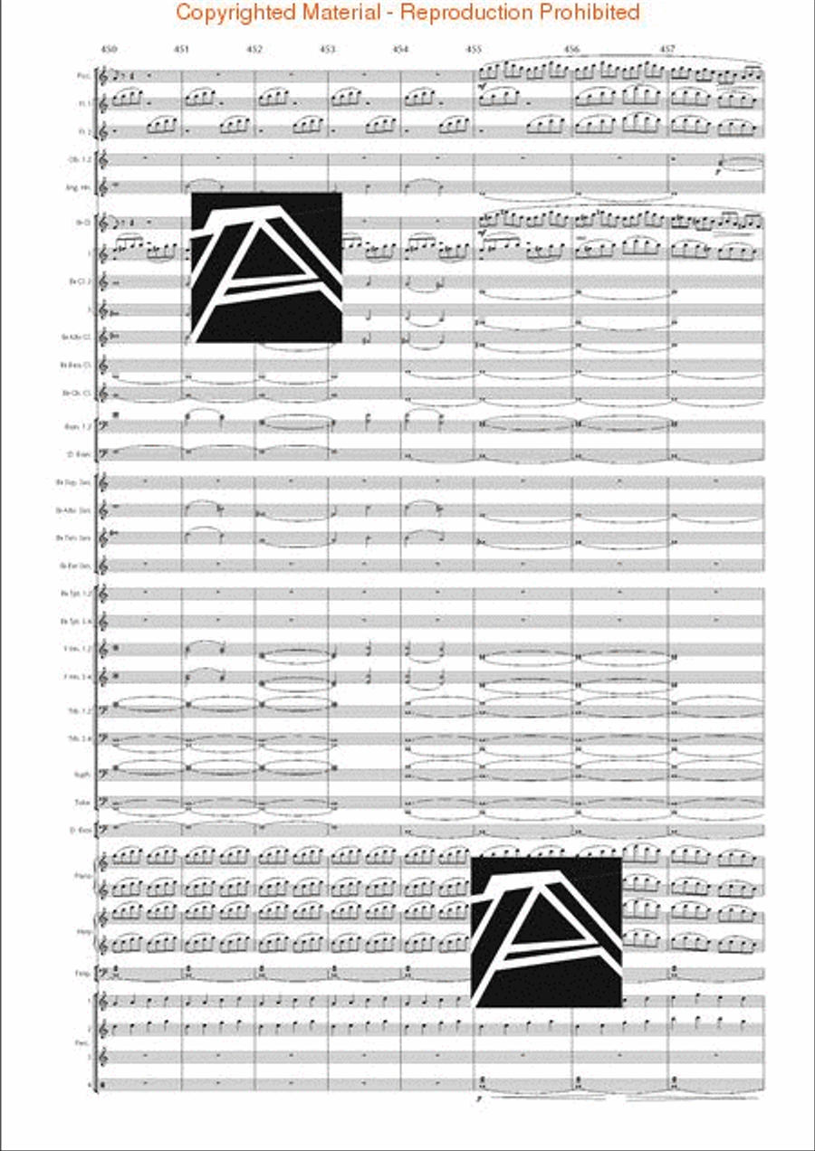 Lord of the Rings, The (Symphony No. 1) - Journey in the Dark - Mvt. IV Concert Band scores gallery preview page 65