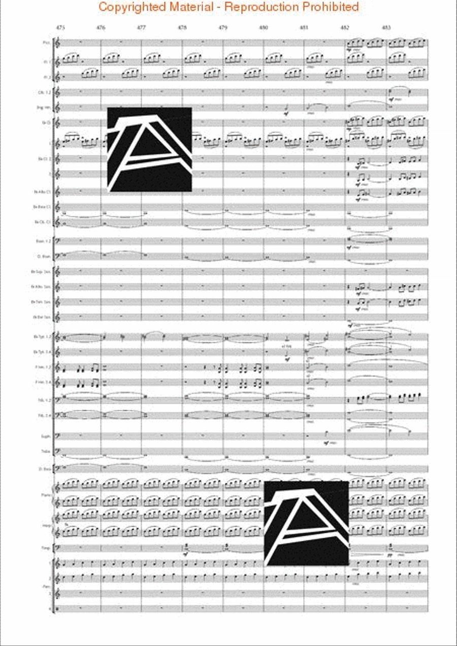Lord of the Rings, The (Symphony No. 1) - Journey in the Dark - Mvt. IV Concert Band scores gallery preview page 68