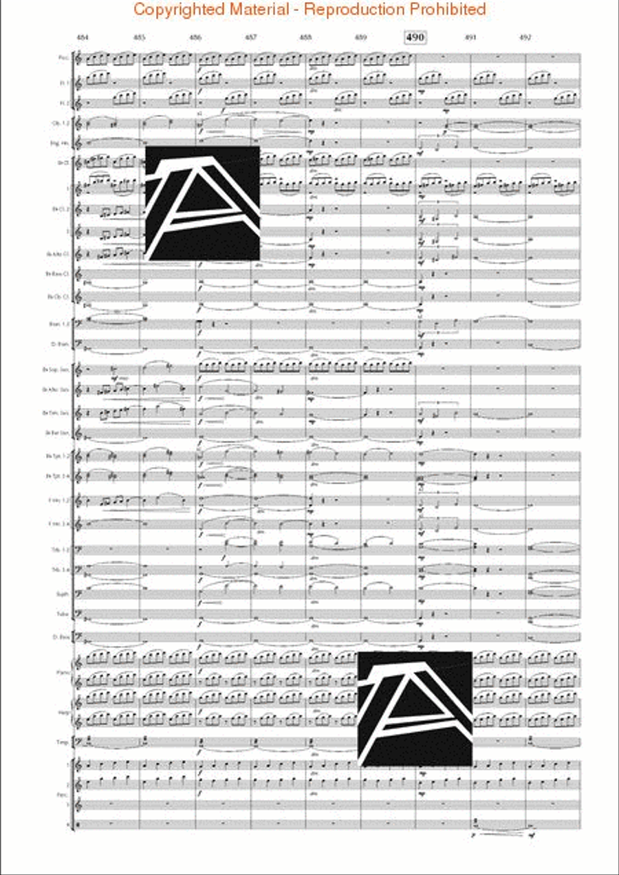 Lord of the Rings, The (Symphony No. 1) - Journey in the Dark - Mvt. IV Concert Band scores gallery preview page 69
