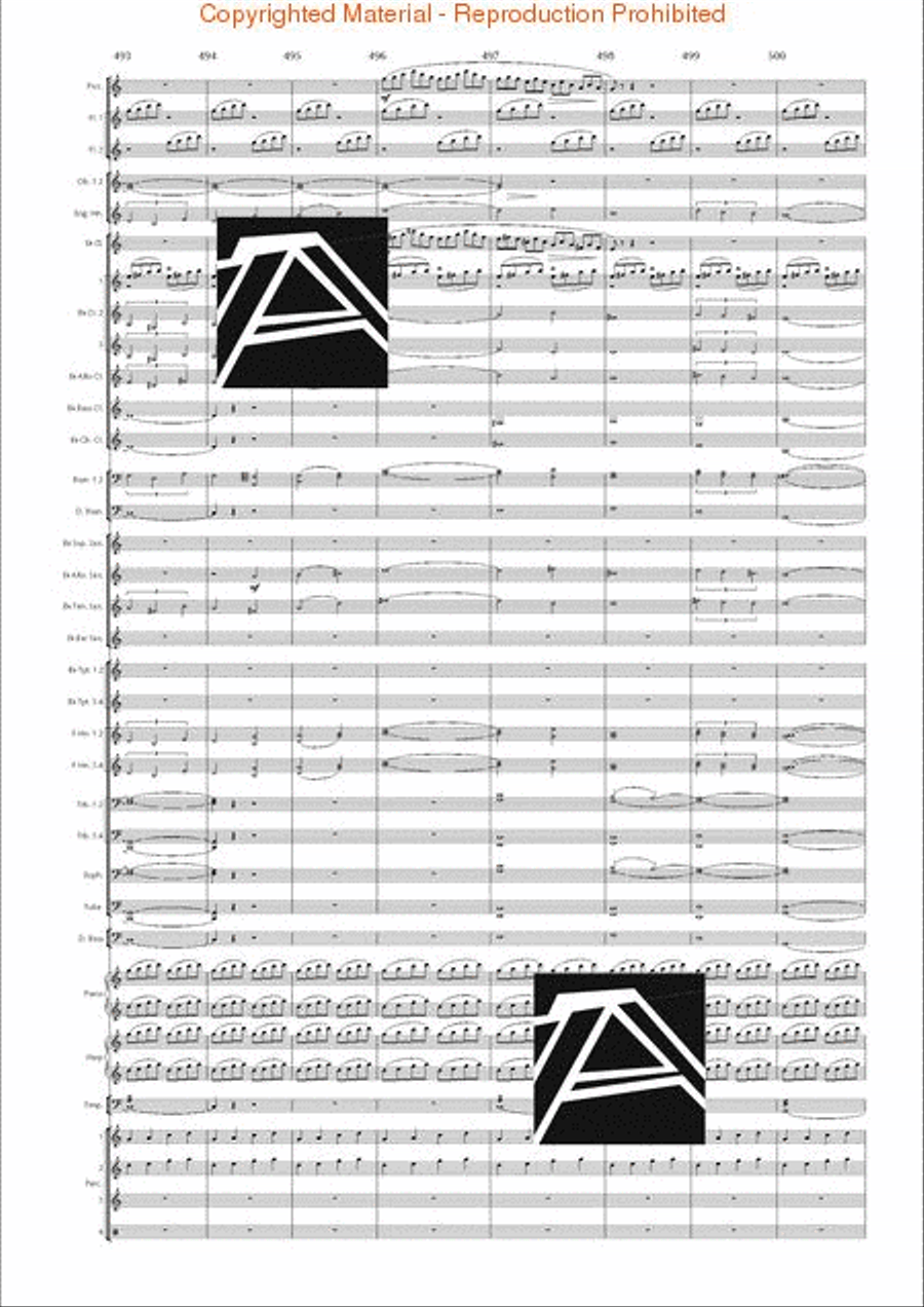Lord of the Rings, The (Symphony No. 1) - Journey in the Dark - Mvt. IV Concert Band scores gallery preview page 70