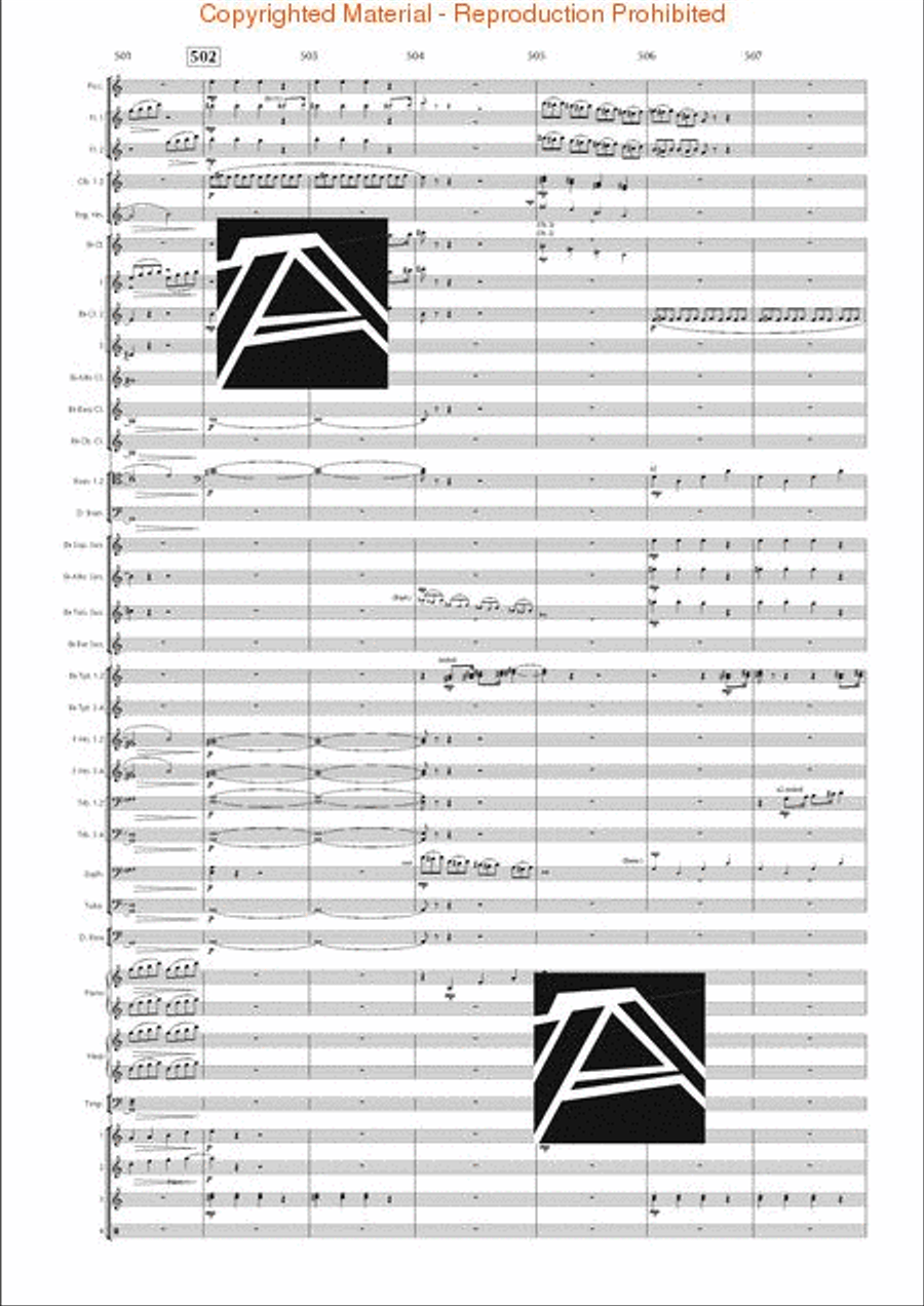 Lord of the Rings, The (Symphony No. 1) - Journey in the Dark - Mvt. IV Concert Band scores gallery preview page 71