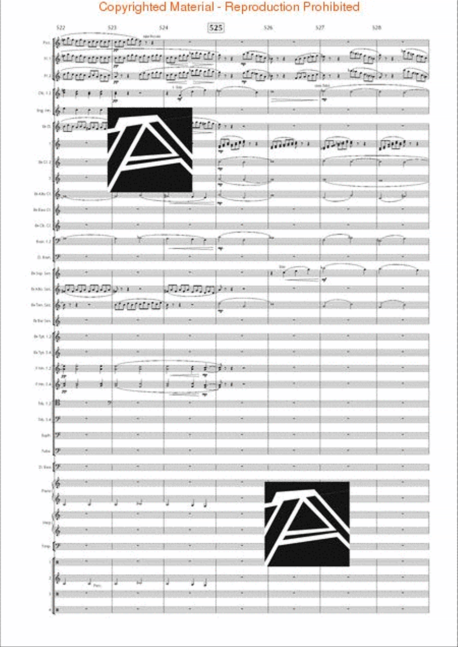 Lord of the Rings, The (Symphony No. 1) - Journey in the Dark - Mvt. IV Concert Band scores gallery preview page 74