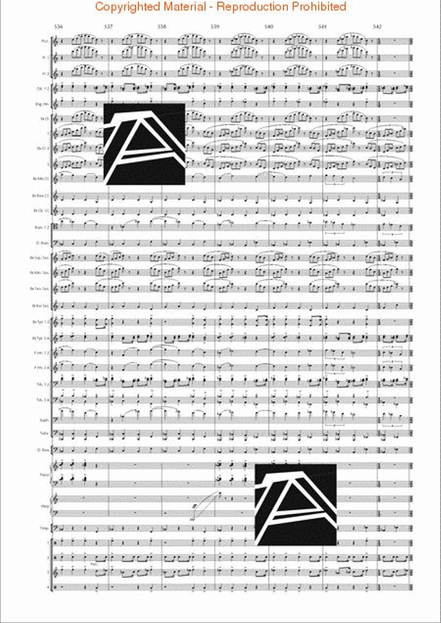 Lord of the Rings, The (Symphony No. 1) - Journey in the Dark - Mvt. IV Concert Band scores gallery preview page 76