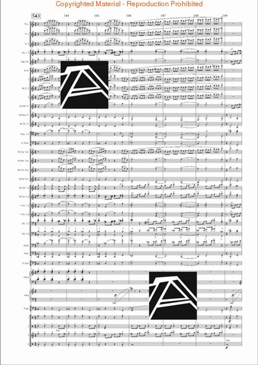 Lord of the Rings, The (Symphony No. 1) - Journey in the Dark - Mvt. IV Concert Band scores gallery preview page 77