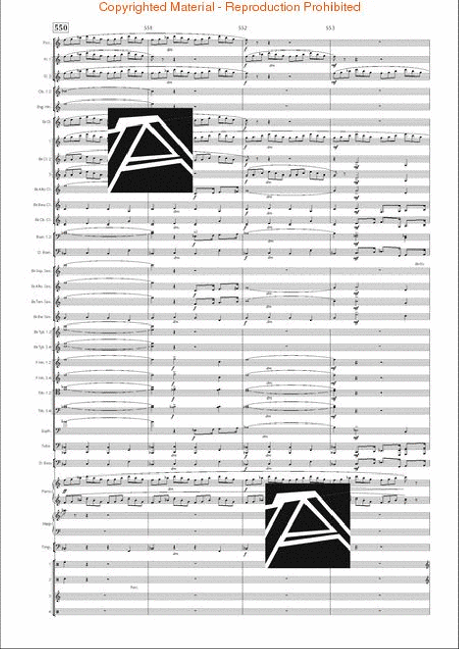 Lord of the Rings, The (Symphony No. 1) - Journey in the Dark - Mvt. IV Concert Band scores gallery preview page 78