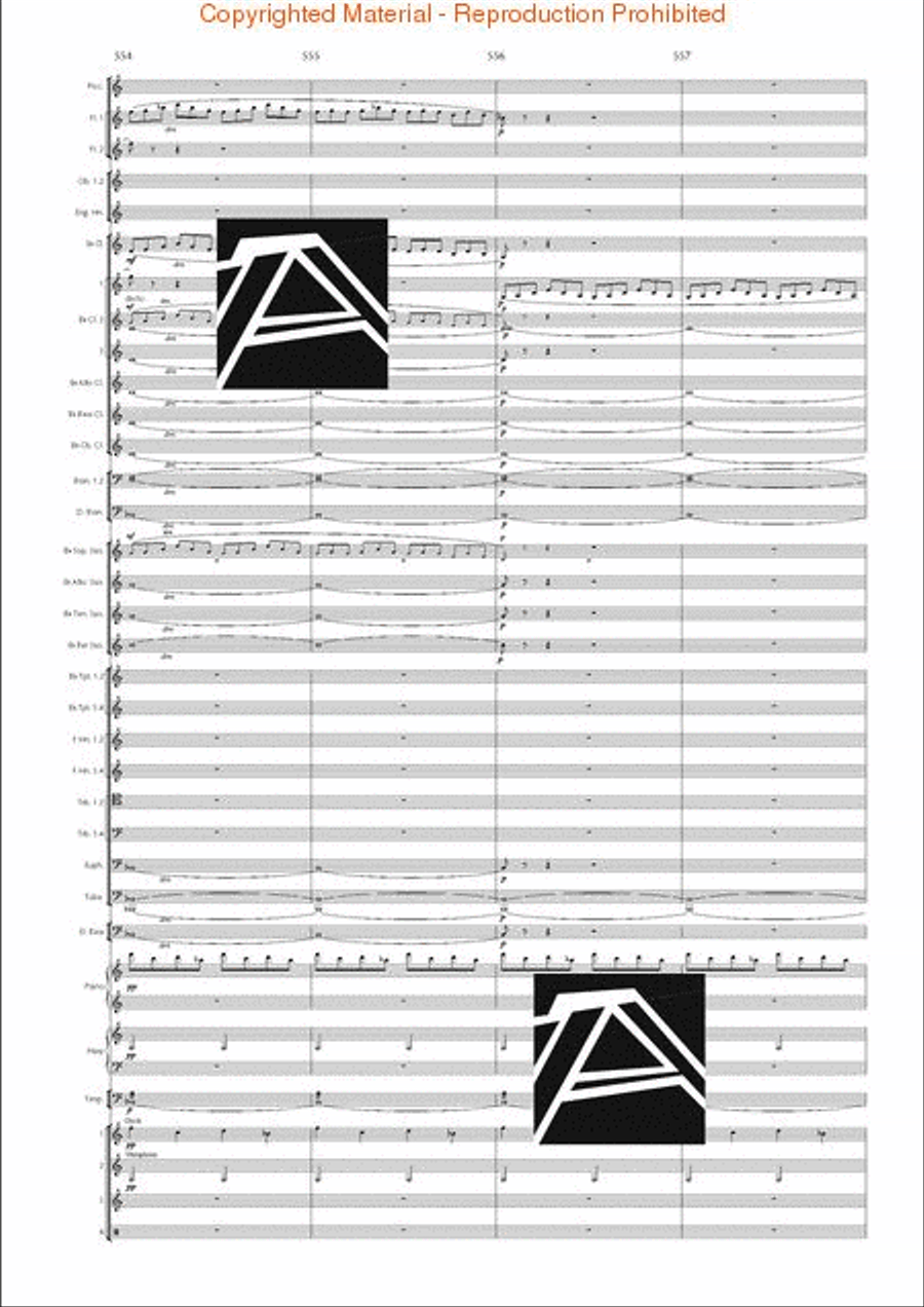 Lord of the Rings, The (Symphony No. 1) - Journey in the Dark - Mvt. IV Concert Band scores gallery preview page 79