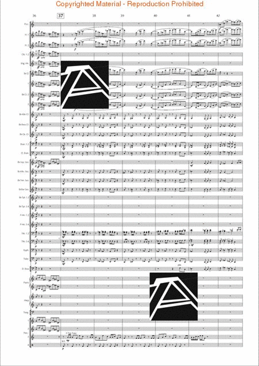 Lord of the Rings, The (Symphony No. 1) - Journey in the Dark - Mvt. IV Concert Band scores gallery preview page 8
