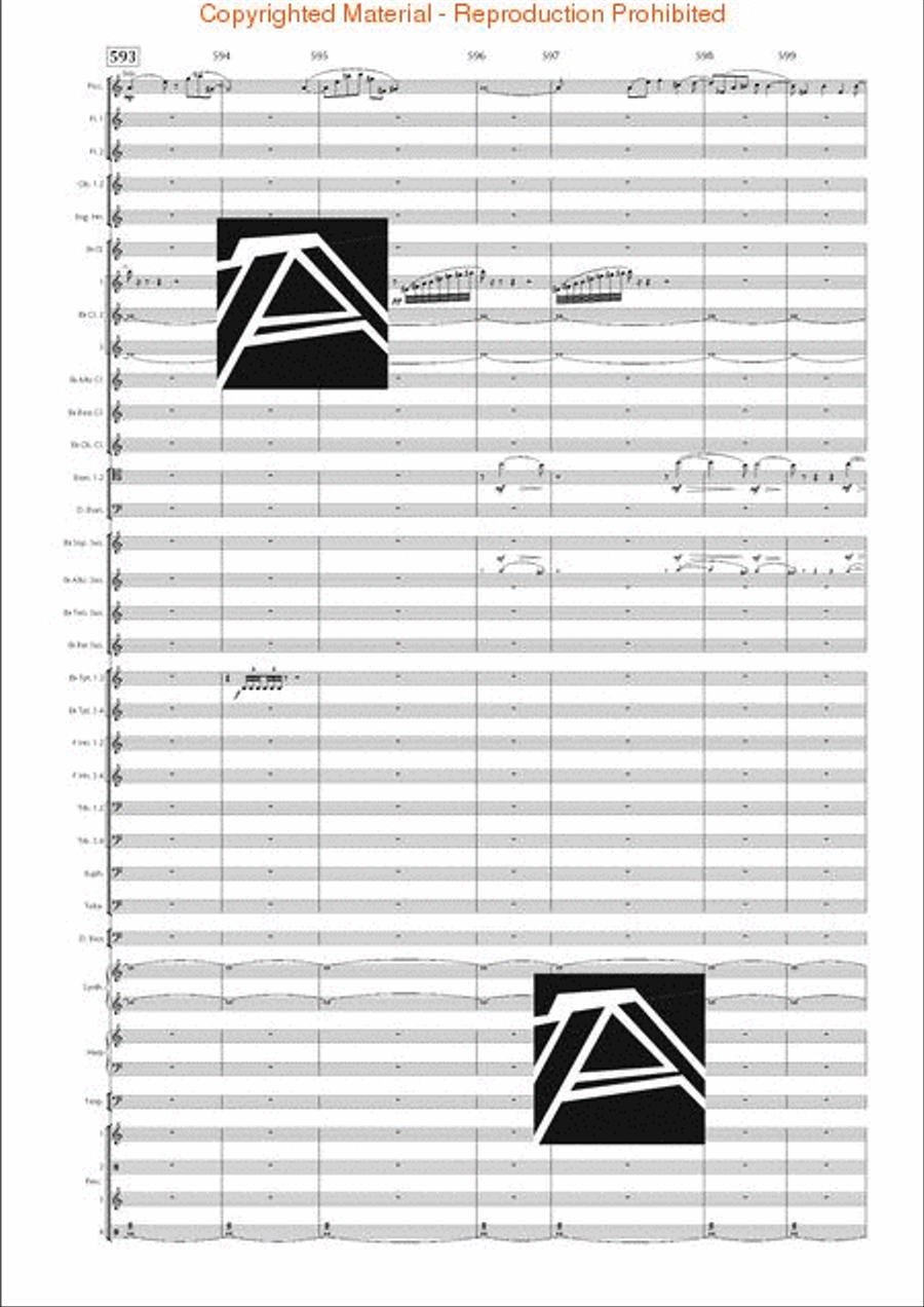 Lord of the Rings, The (Symphony No. 1) - Journey in the Dark - Mvt. IV Concert Band scores gallery preview page 83