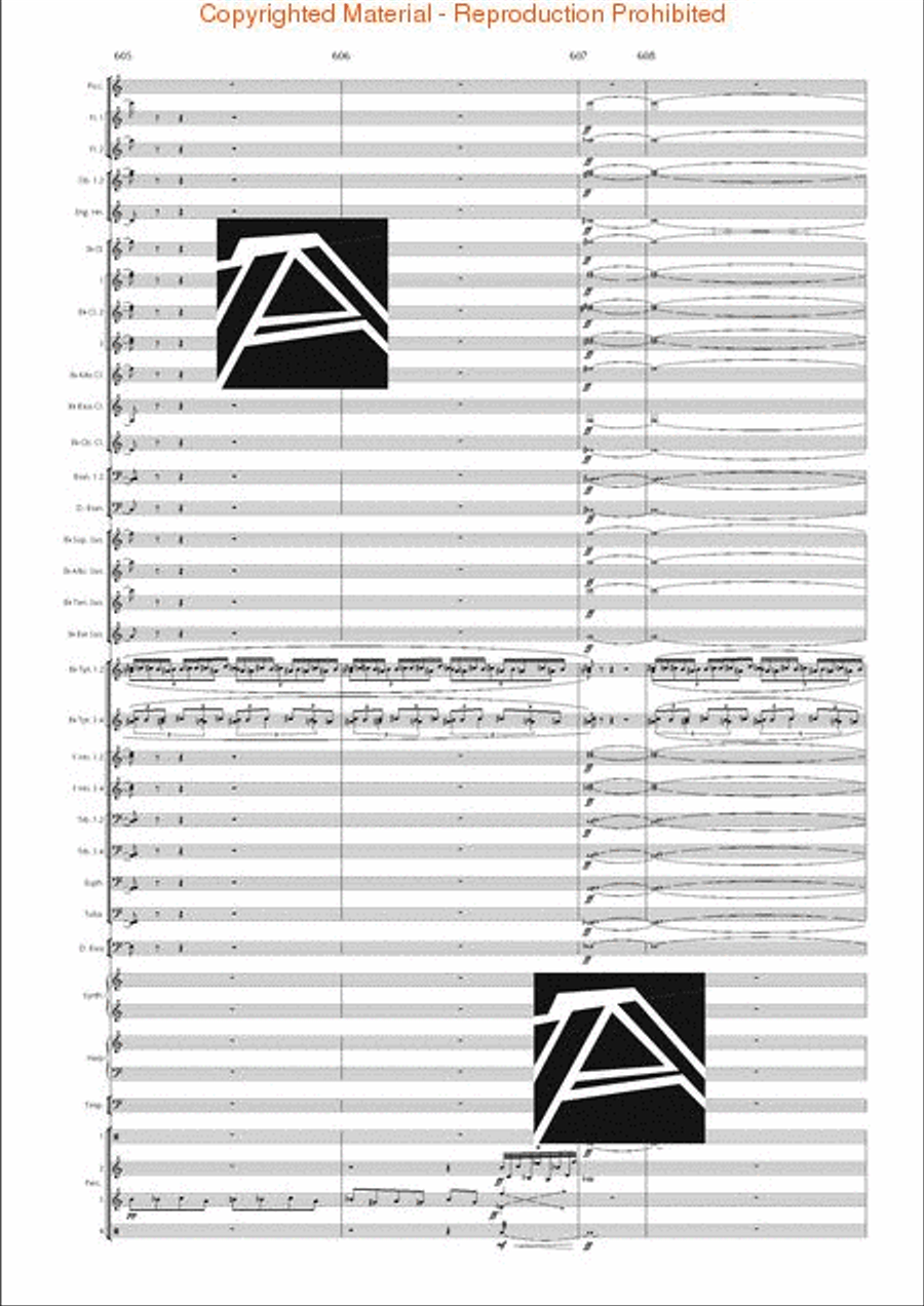 Lord of the Rings, The (Symphony No. 1) - Journey in the Dark - Mvt. IV Concert Band scores gallery preview page 85