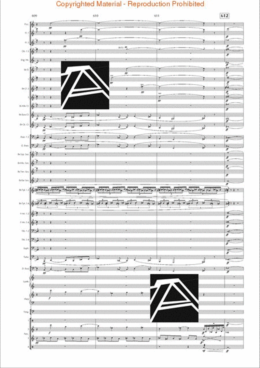 Lord of the Rings, The (Symphony No. 1) - Journey in the Dark - Mvt. IV Concert Band scores gallery preview page 86